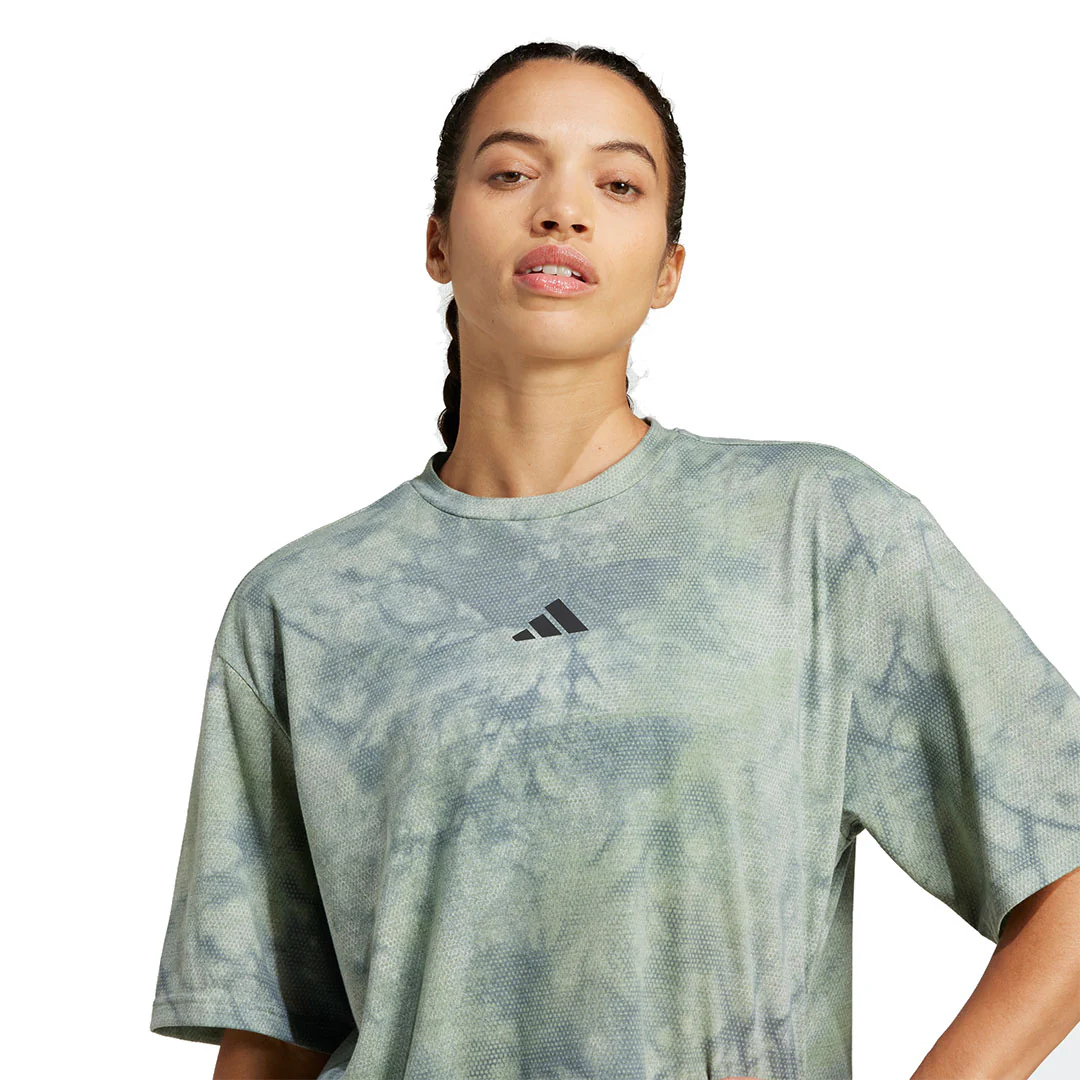 adidas Women Climacool Training Club 247 Graphic Tee | JM4903 - Image 4
