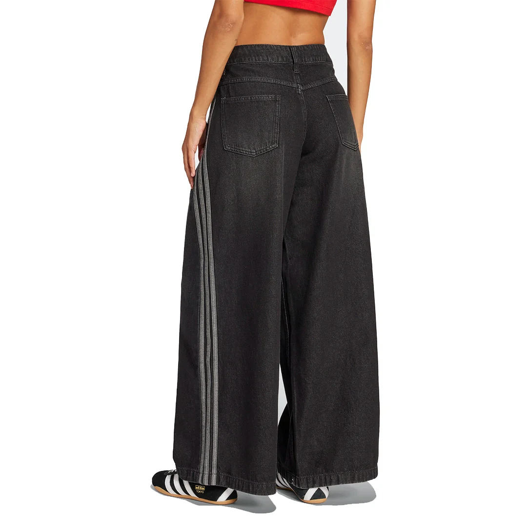 adidas Women Denim Wide Pants | JV7453 - Image 2