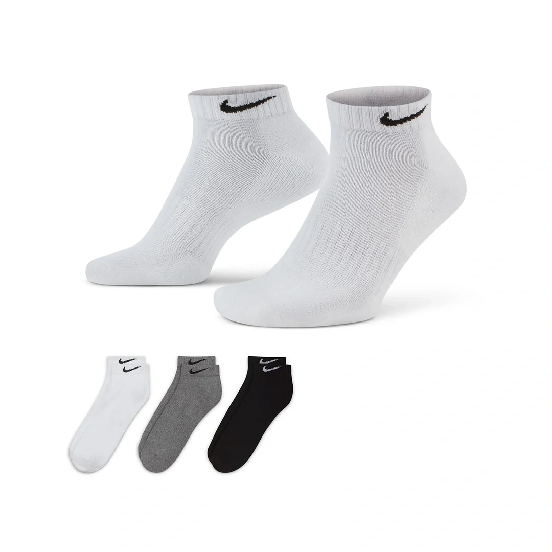 Nike Unisex Everyday Cushioned Training Low Socks 3 Pairs | SX7670-964