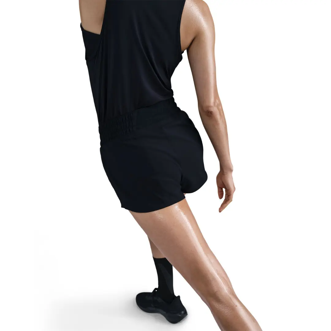 Nike Women One Dri-Fit Mid-Rise Brief-Lined Running Shorts | HJ2196-010 - Image 2