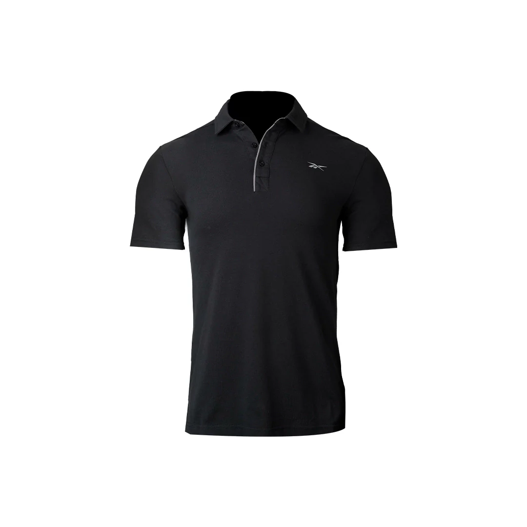 Reebok Men Solid Pique Polo | RGMS25150B - Image 3