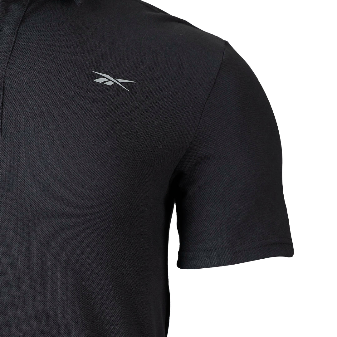 Reebok Men Solid Pique Polo | RGMS25150B - Image 4