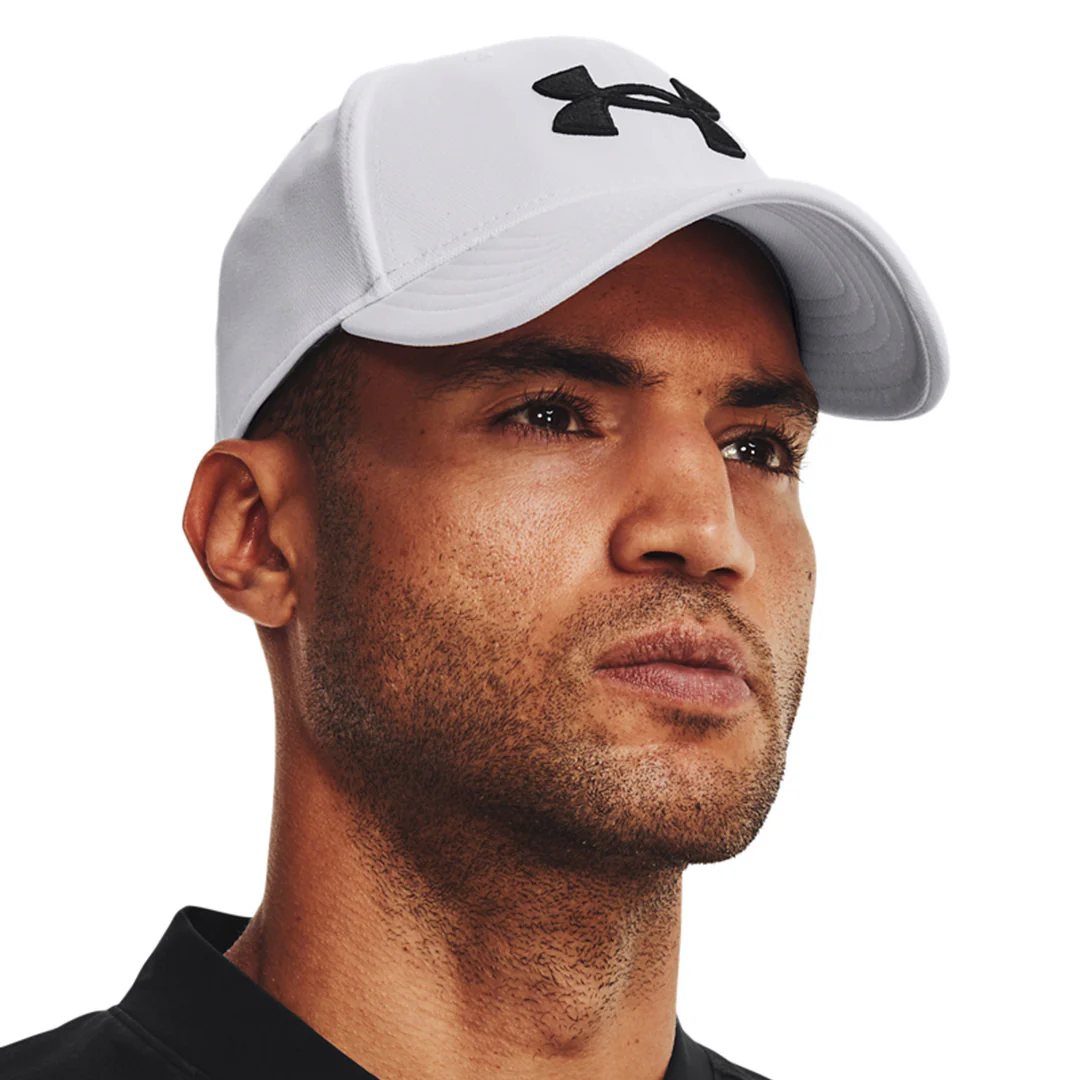 Under Armour Men Blitzing Low Stretch Fit Cap | 1376700-100 - Image 3