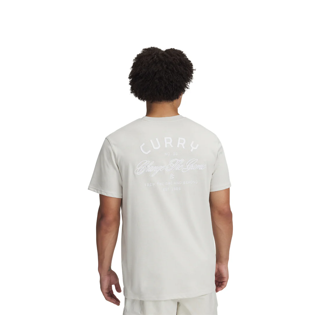 Under Armour Men Curry Heavyweight Verbiage T-shirt 2  | 1390405-110 - Image 2