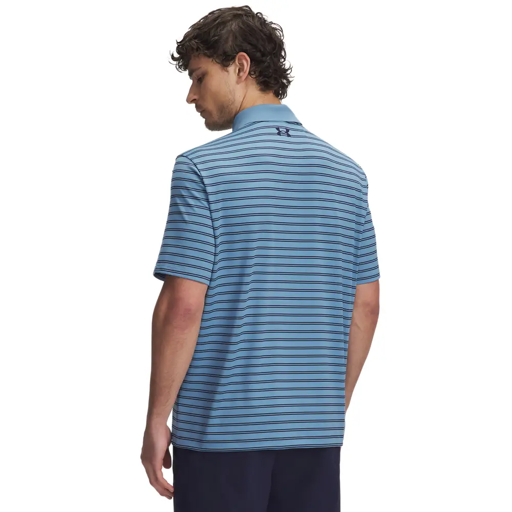 Under Armour Men Matchplay Stripe Polo | 1377376-422 - Image 2
