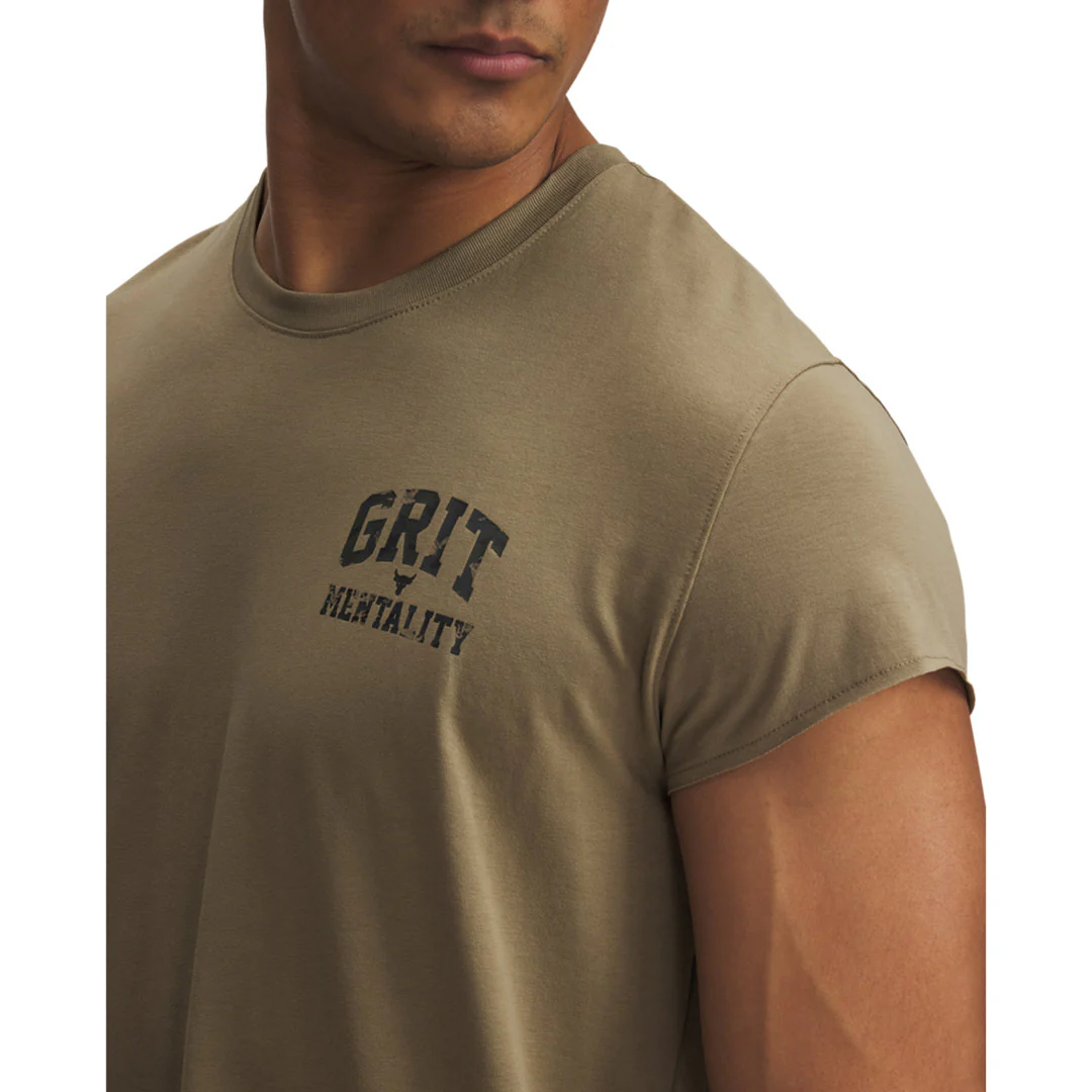 Under Armour Men Project Rock Cap Sleeve T-Shirt  | 1389984-251 - Image 3