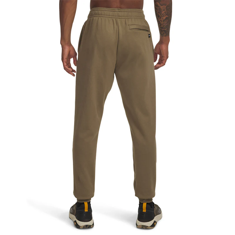 Under Armour Men Project Rock Rival Fleece Joggers | 1389861-251 - Image 2