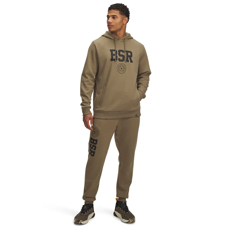 Under Armour Men Project Rock Rival Fleece Joggers | 1389861-251 - Image 3