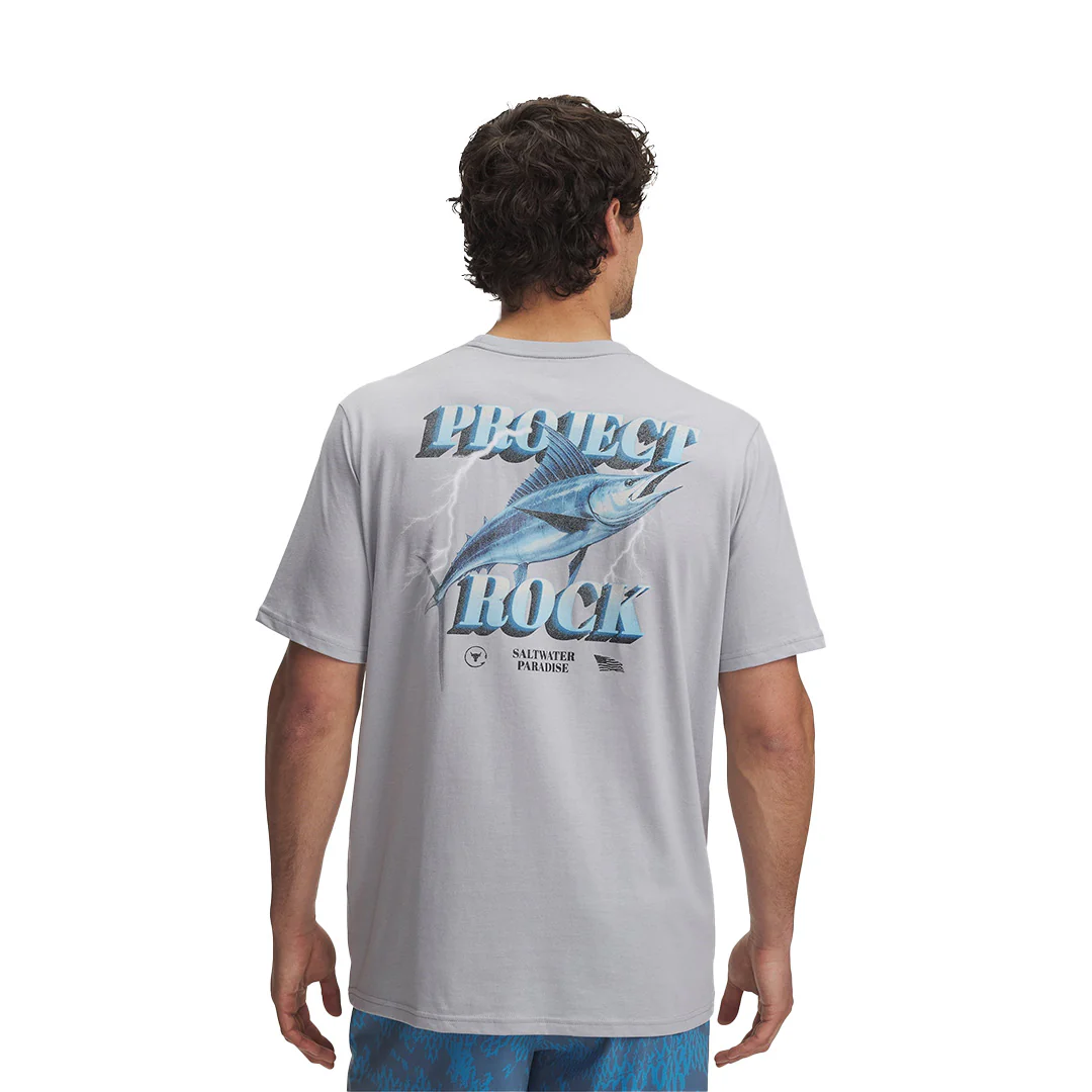 Under Armour Men Project Rock Salt Short Sleeve | 1390001-011 - Image 2