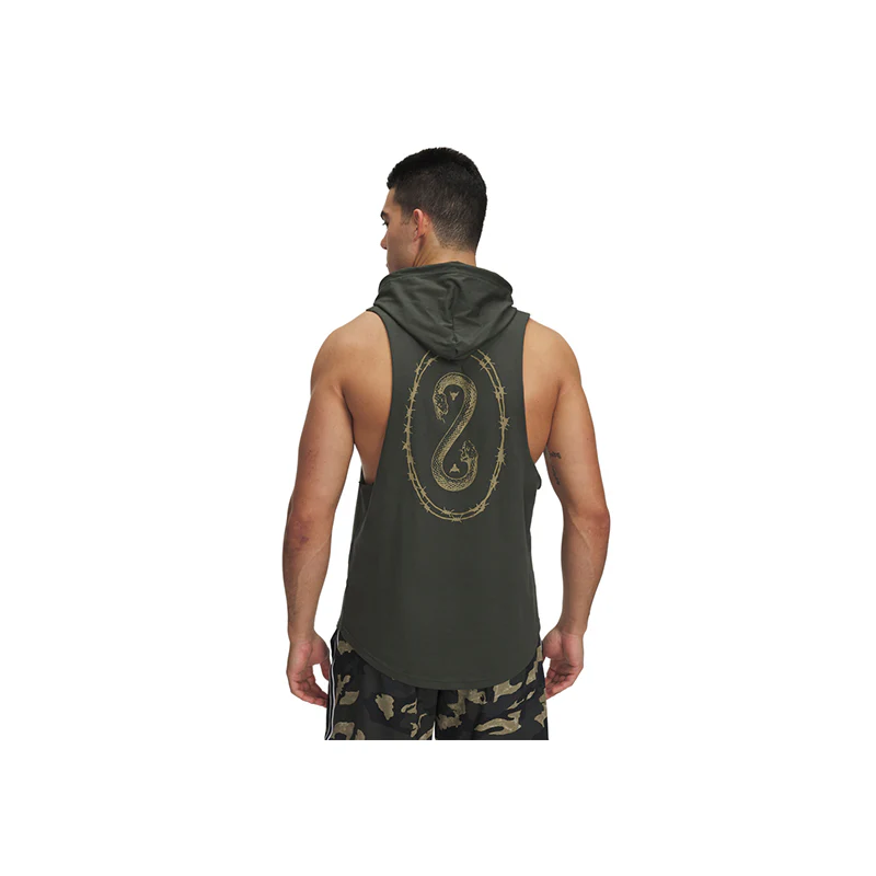 Under Armour Men Project Rock Snake Sleeveless Hoodie | 1389987-310 - Image 2