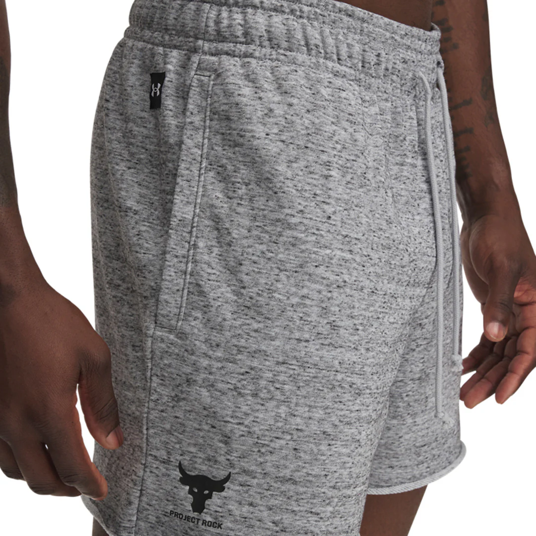 Under Armour Men Project Rock Terry Shorts | 1385937-012 - Image 3