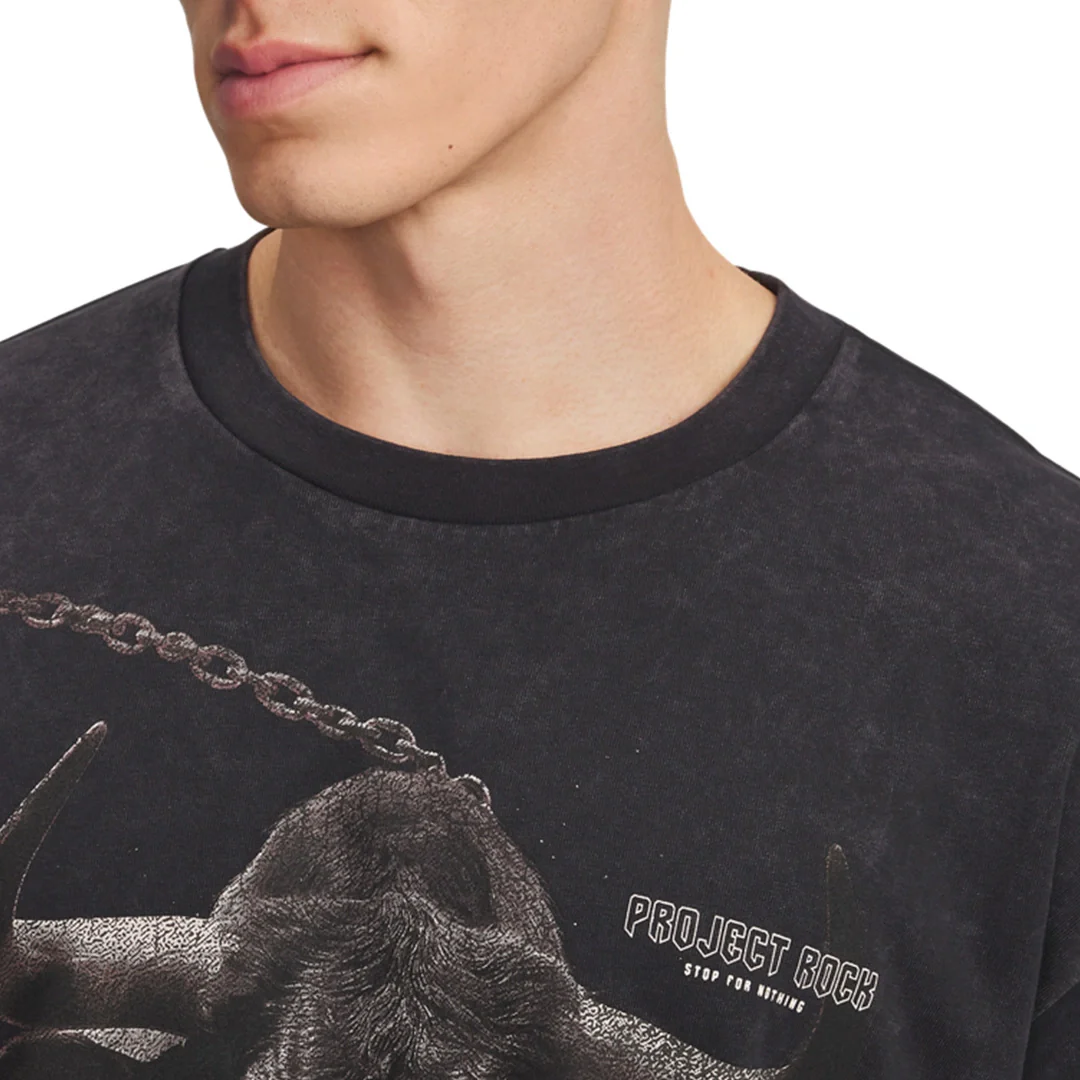 Under Armour Men Project Rock Washed Heavyweight | 6007182-001 - Image 3