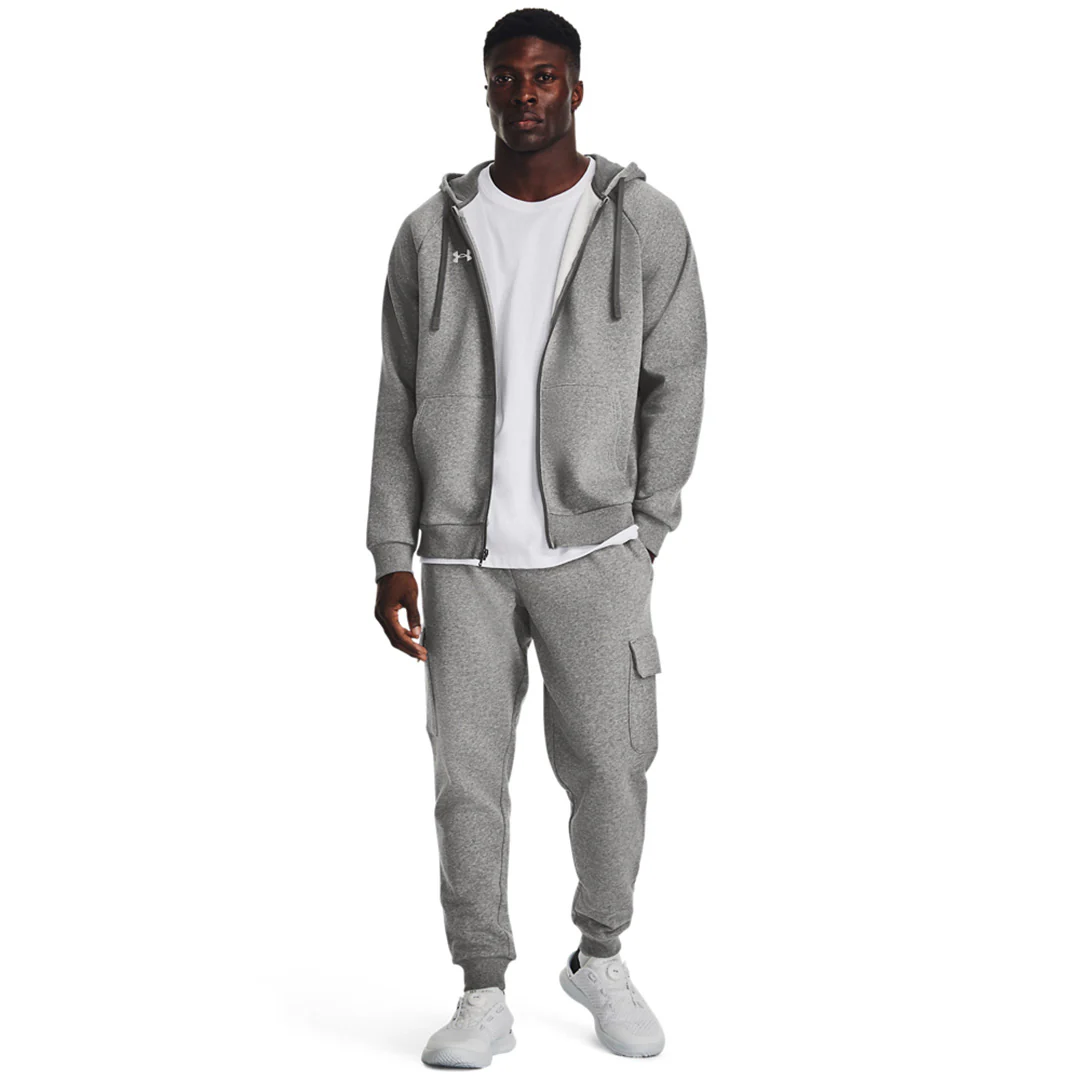 Under Armour Men Rival Fleece Full-Zip Hoodie | 1379767-025 - Image 5