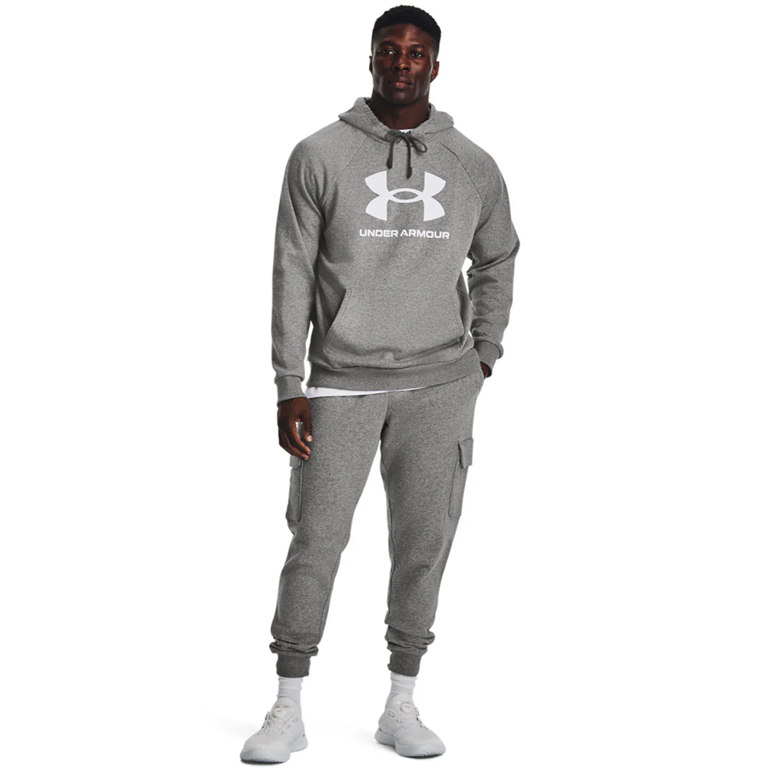 Under Armour Men Rival Fleece Logo Hoodie | 1379758-025 - Image 5