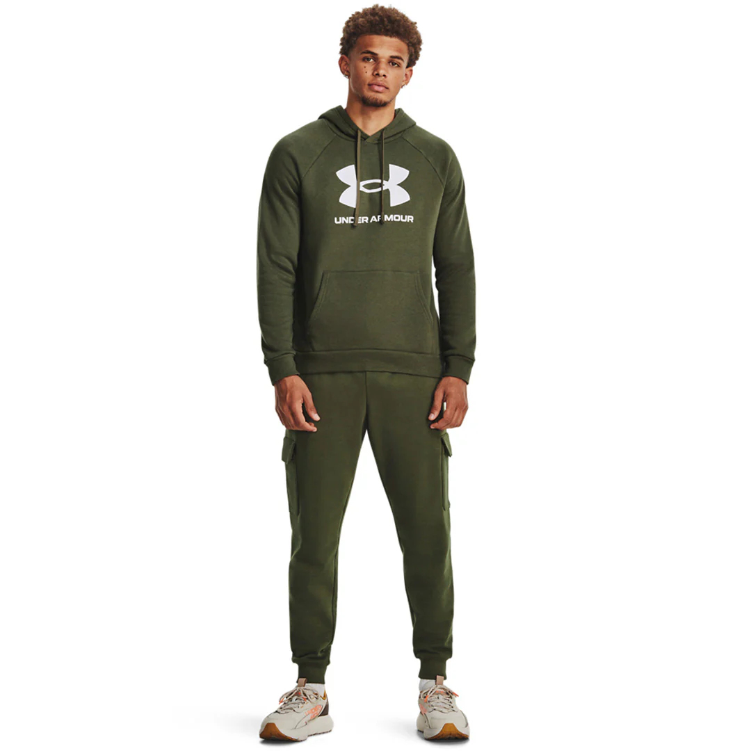 Under Armour Men Rival Fleece Logo Hoodie | 1379758-390 - Image 5