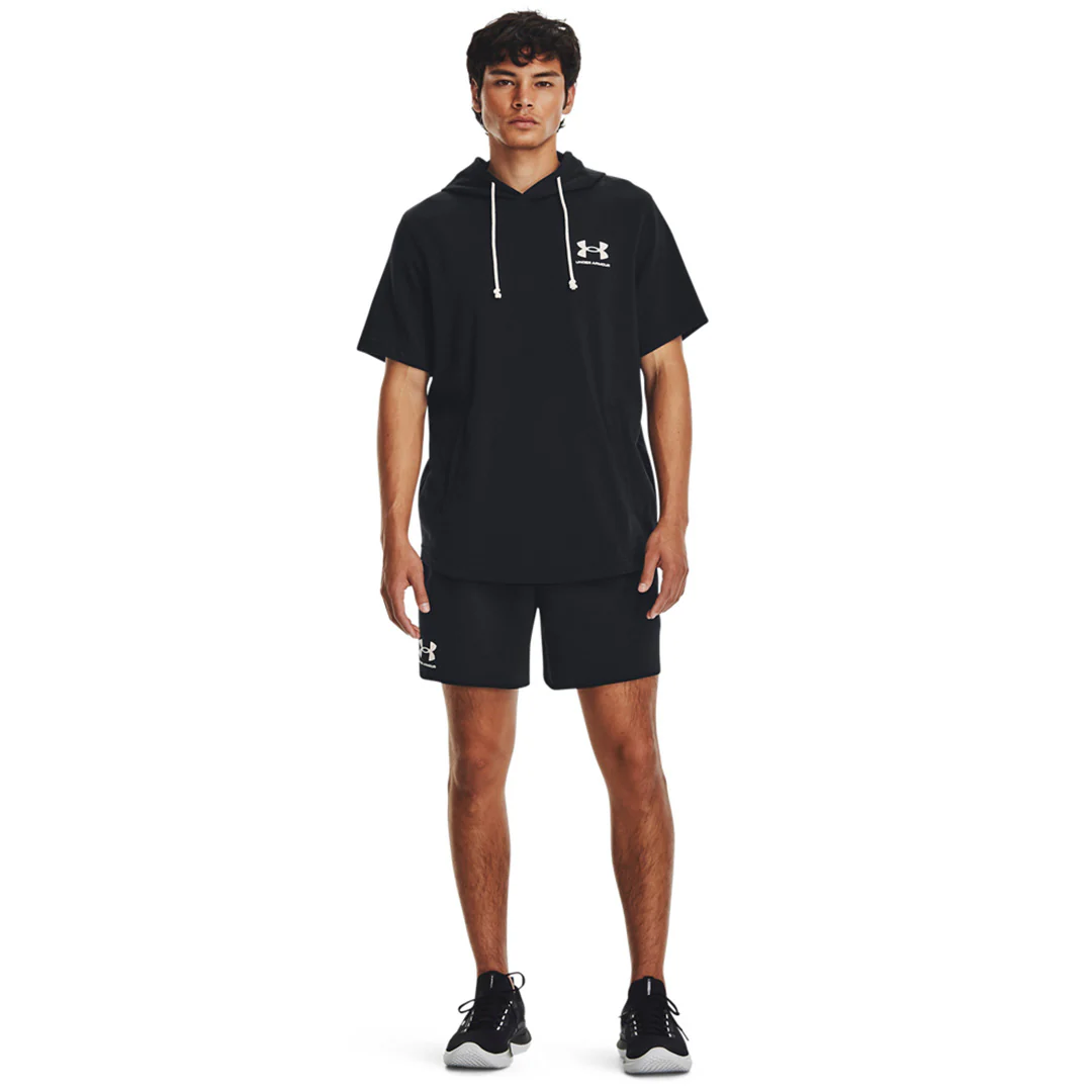 Under Armour Men Rival Terry 6" Shorts | 1382427-001 - Image 5
