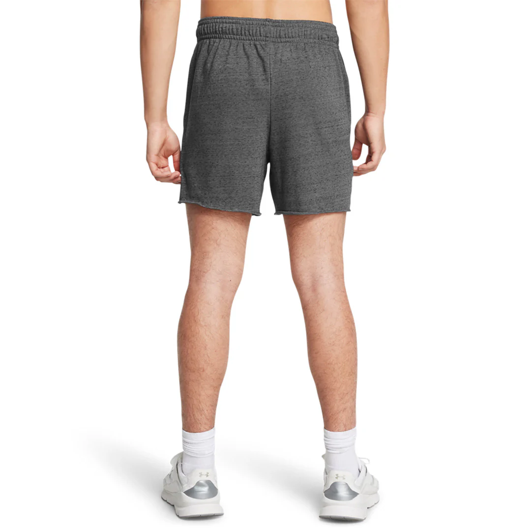 Under Armour Men Rival Terry 6" Shorts | 1382427-025 - Image 2