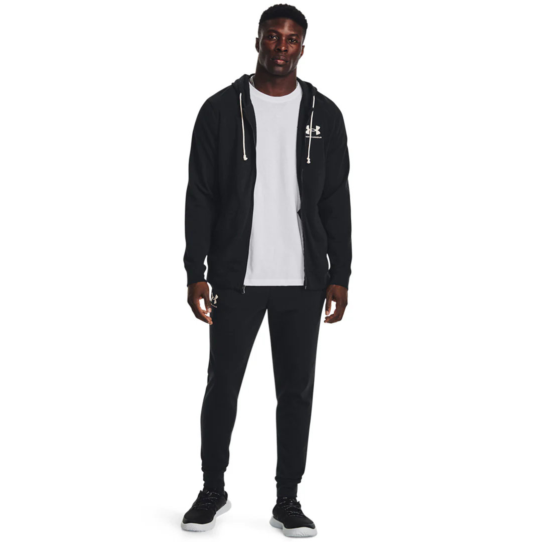 Under Armour Men Rival Terry Joggers | 1380843-001 - Image 5