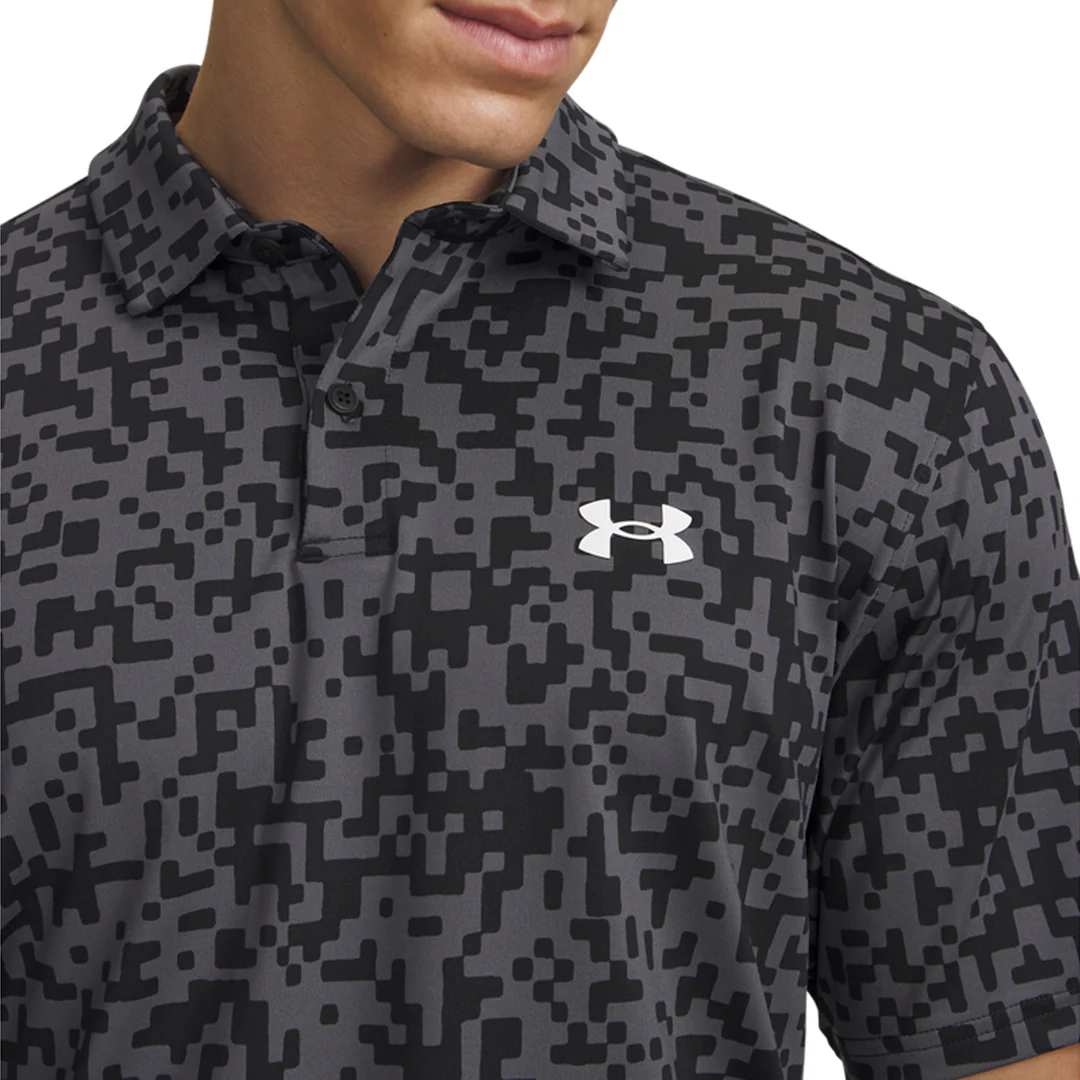 Under Armour Men T2G Printed Polo | 1383715-005 - Image 3
