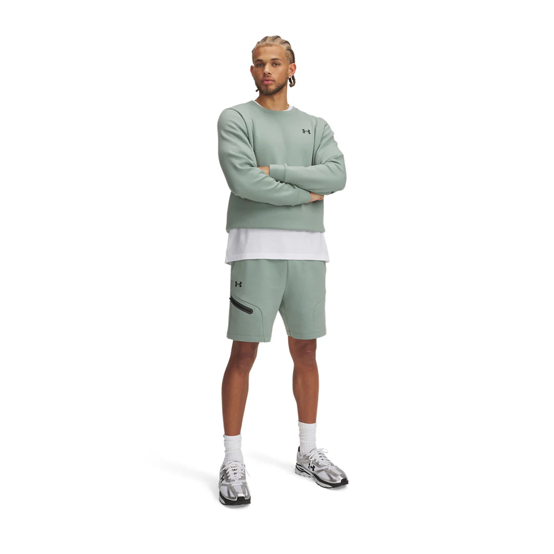 Under Armour Men Unstoppable Fleece Shorts | 1379809-348 - Image 3