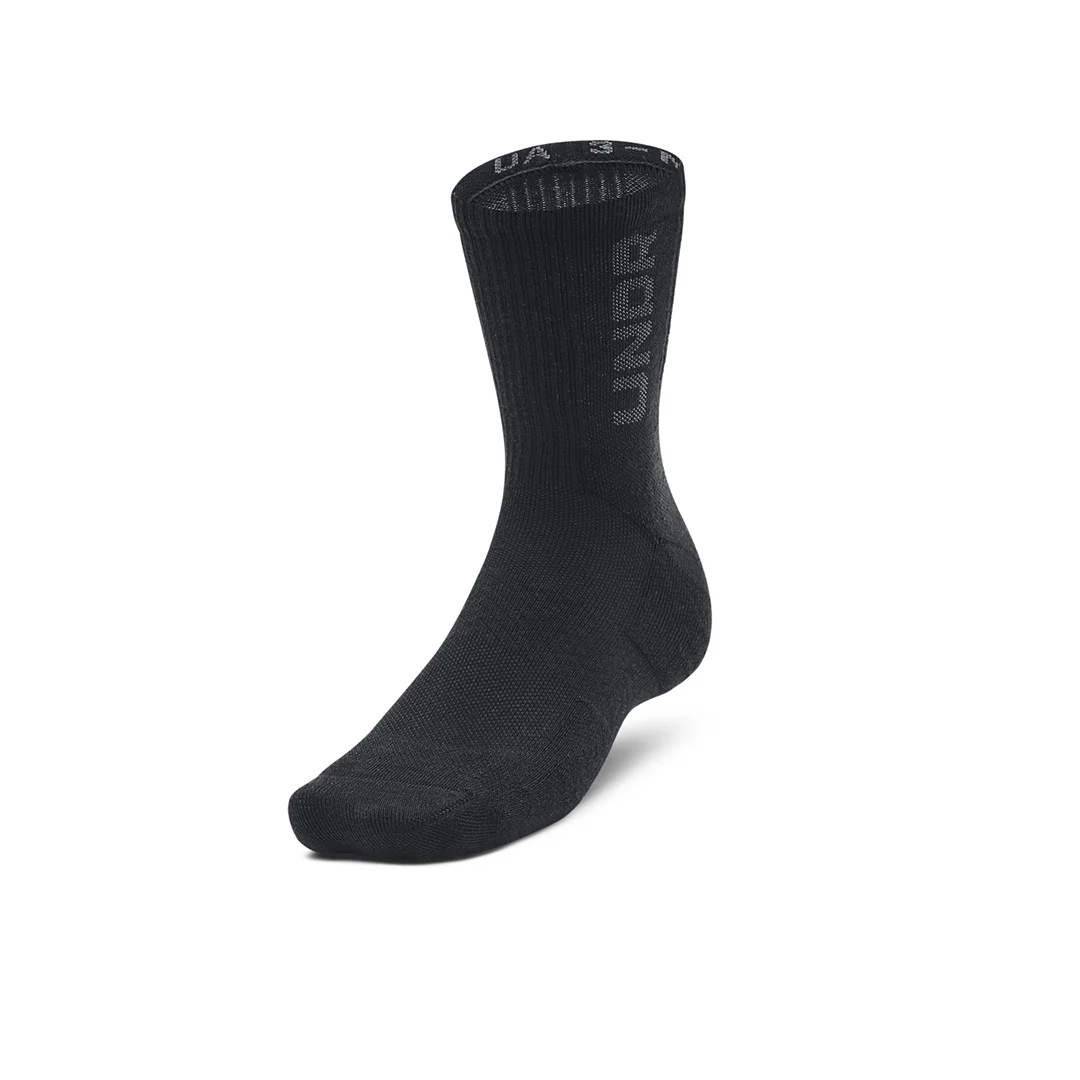Under Armour Unisex 3-Maker 3 Pair Mid-Crew Socks | 1373084-001