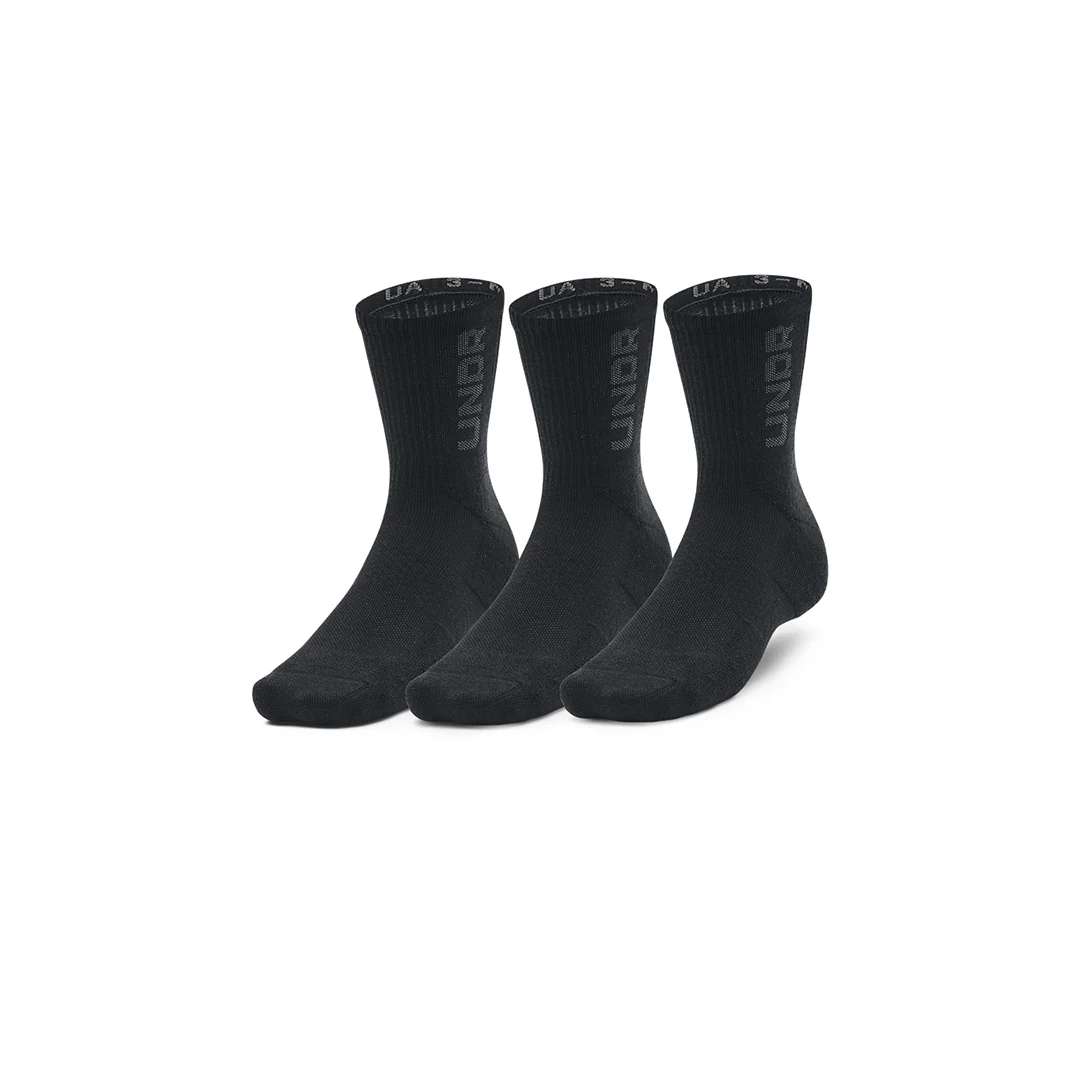 Under Armour Unisex 3-Maker 3 Pair Mid-Crew Socks | 1373084-001 - Image 3