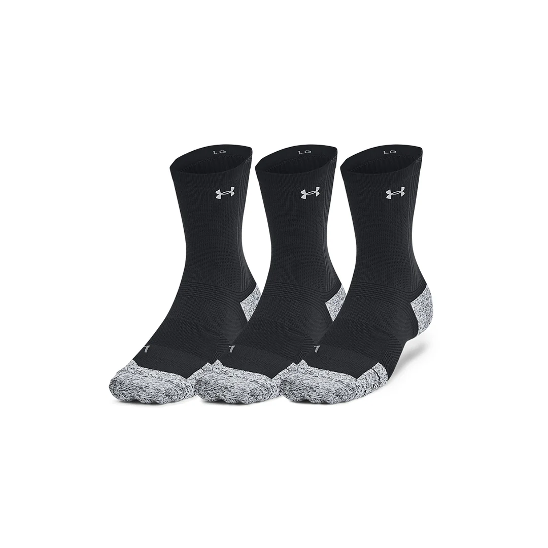 Under Armour Unisex ArmourDry Run Cushion 3 Pair Crew | 1387043-001 - Image 3