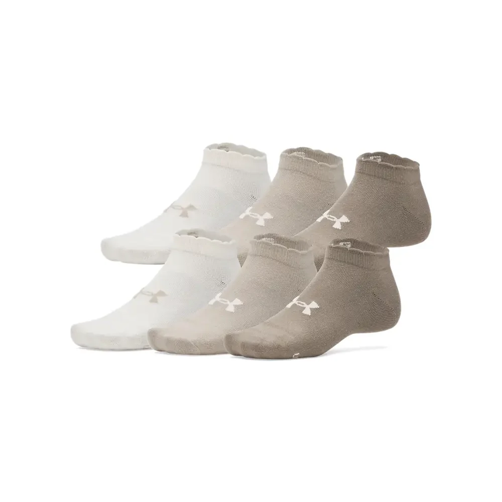 Under Armour Unisex Essential 6 Pair Low Cut Socks | 1386239-200 - Image 3