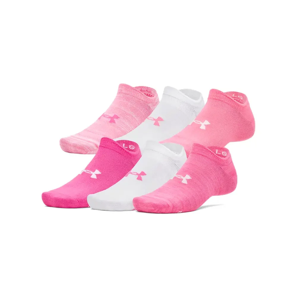 Under Armour Unisex Essential 6 Pairs No-Show Socks | 1382611-672 - Image 3