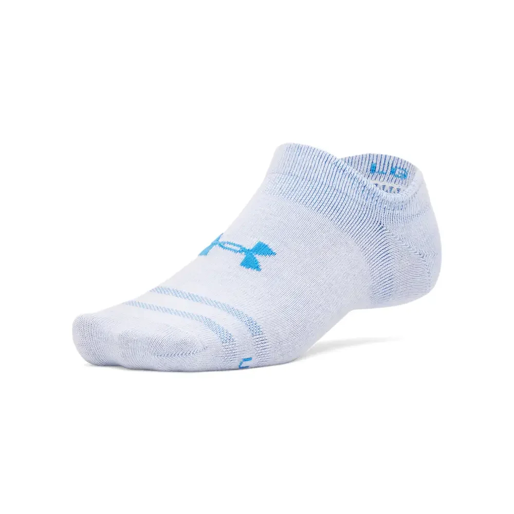 Under Armour Unisex Essential No Show 3 Pair Socks | 1382623-402