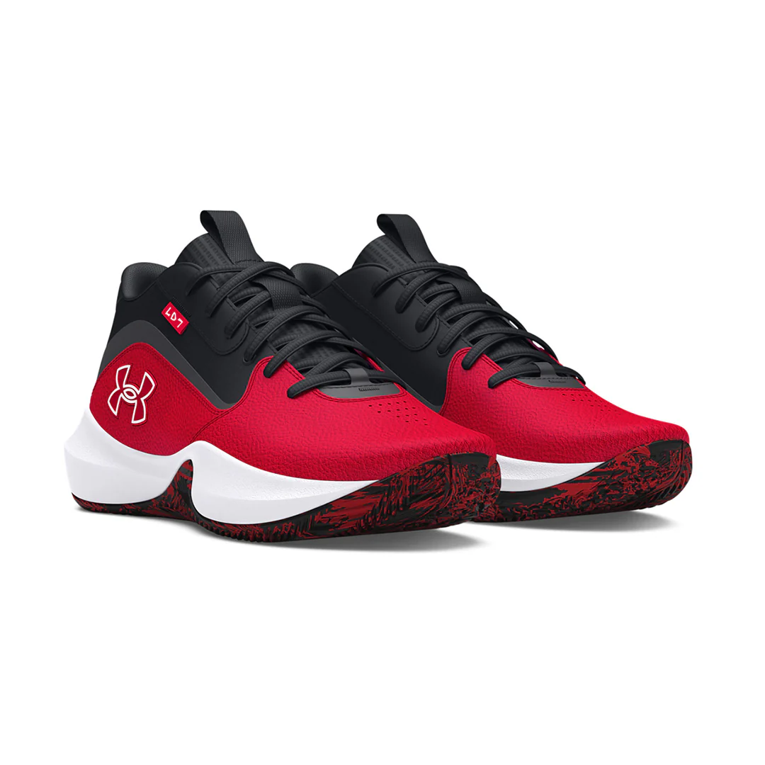 Under Armour Unisex Lockdown 7 Basketball Shoes | 3028512-600 - Image 3