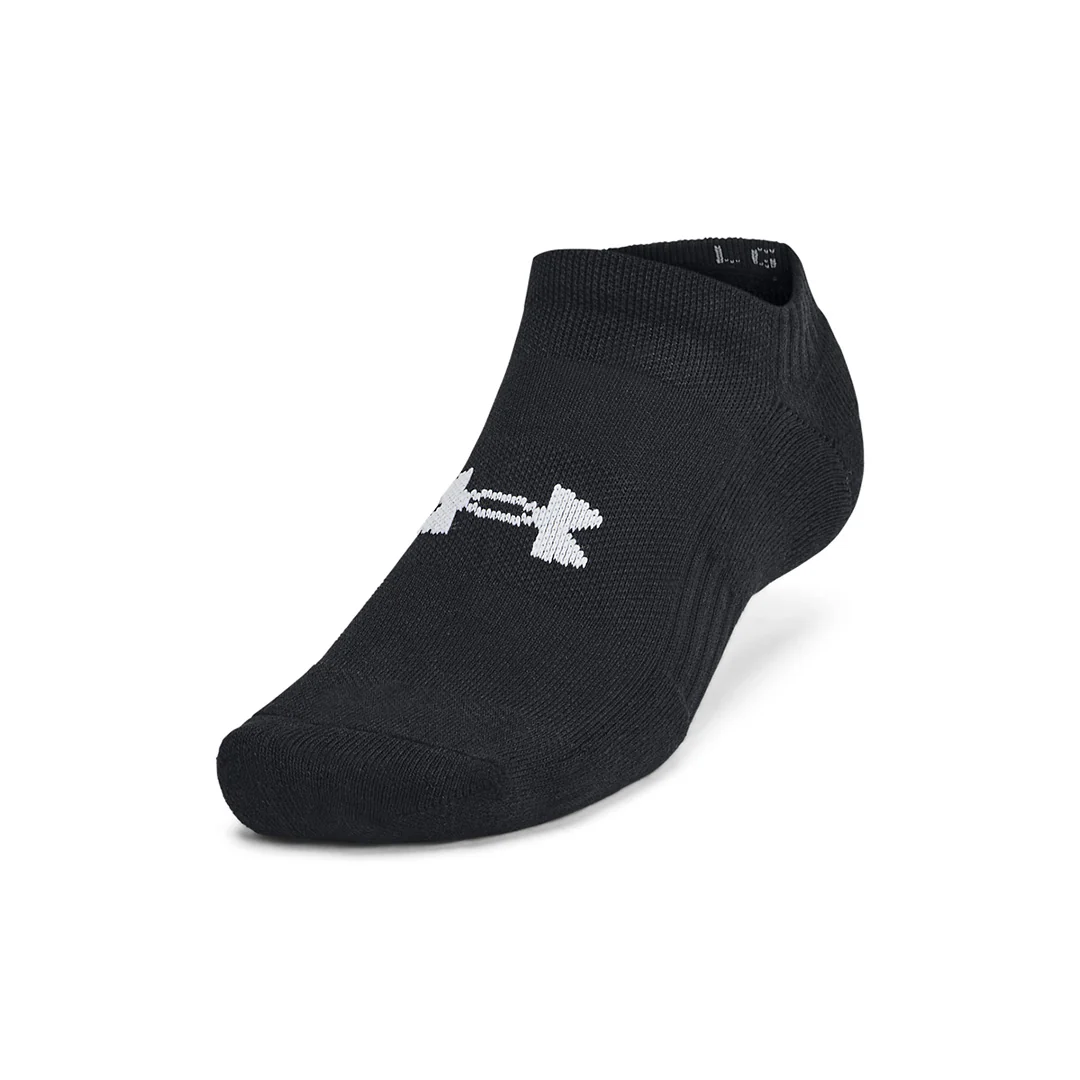 Under Armour Unisex Training Cotton 3-Pack No Show Socks | 1386313-001