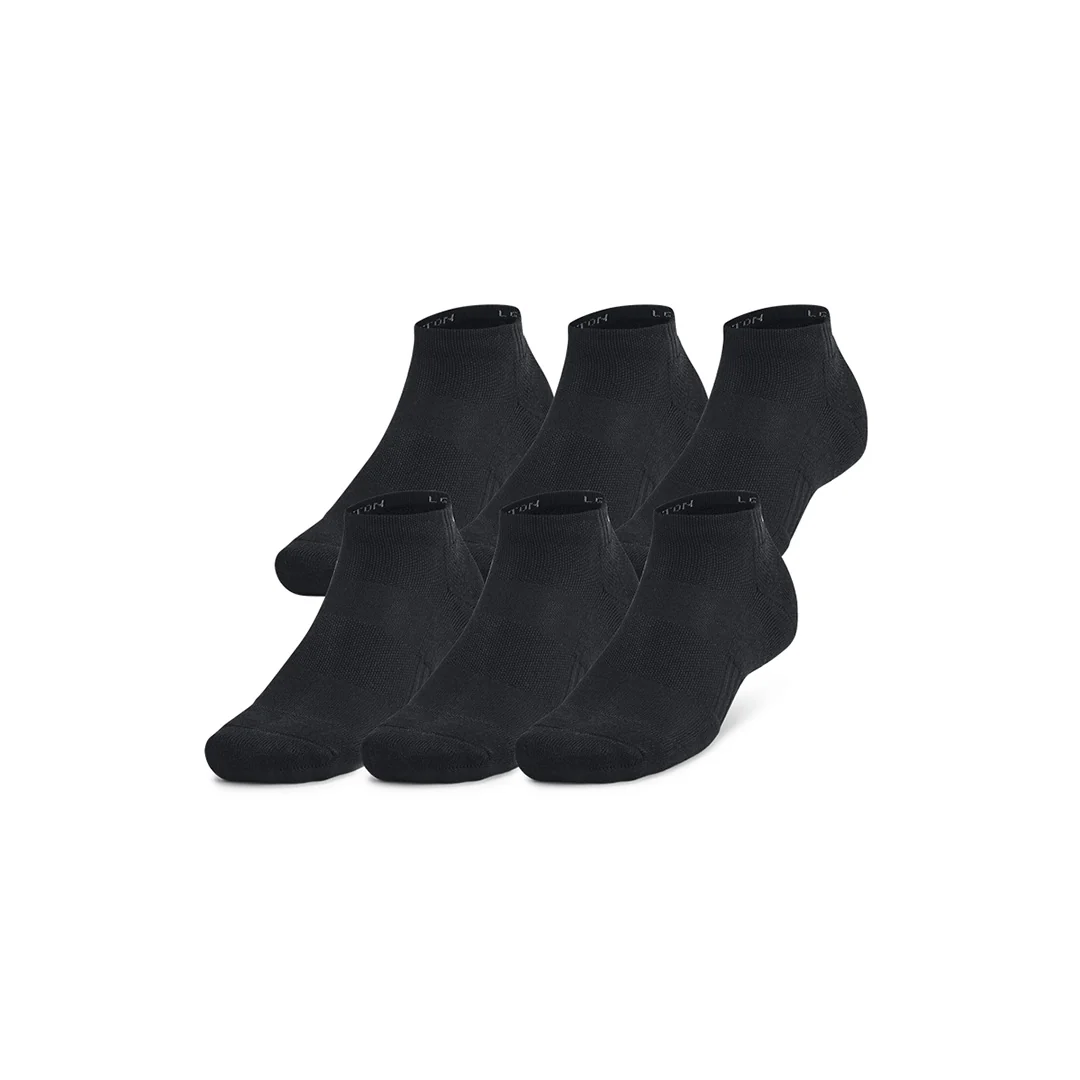Under Armour Unisex Training  Cotton 6 Pair Low Cut Socks | 1386316-001 - Image 3