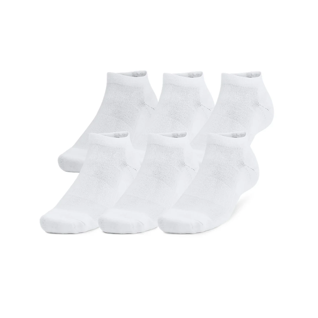 Under Armour Unisex Training  Cotton 6 Pair Low Cut Socks | 1386316-100 - Image 3