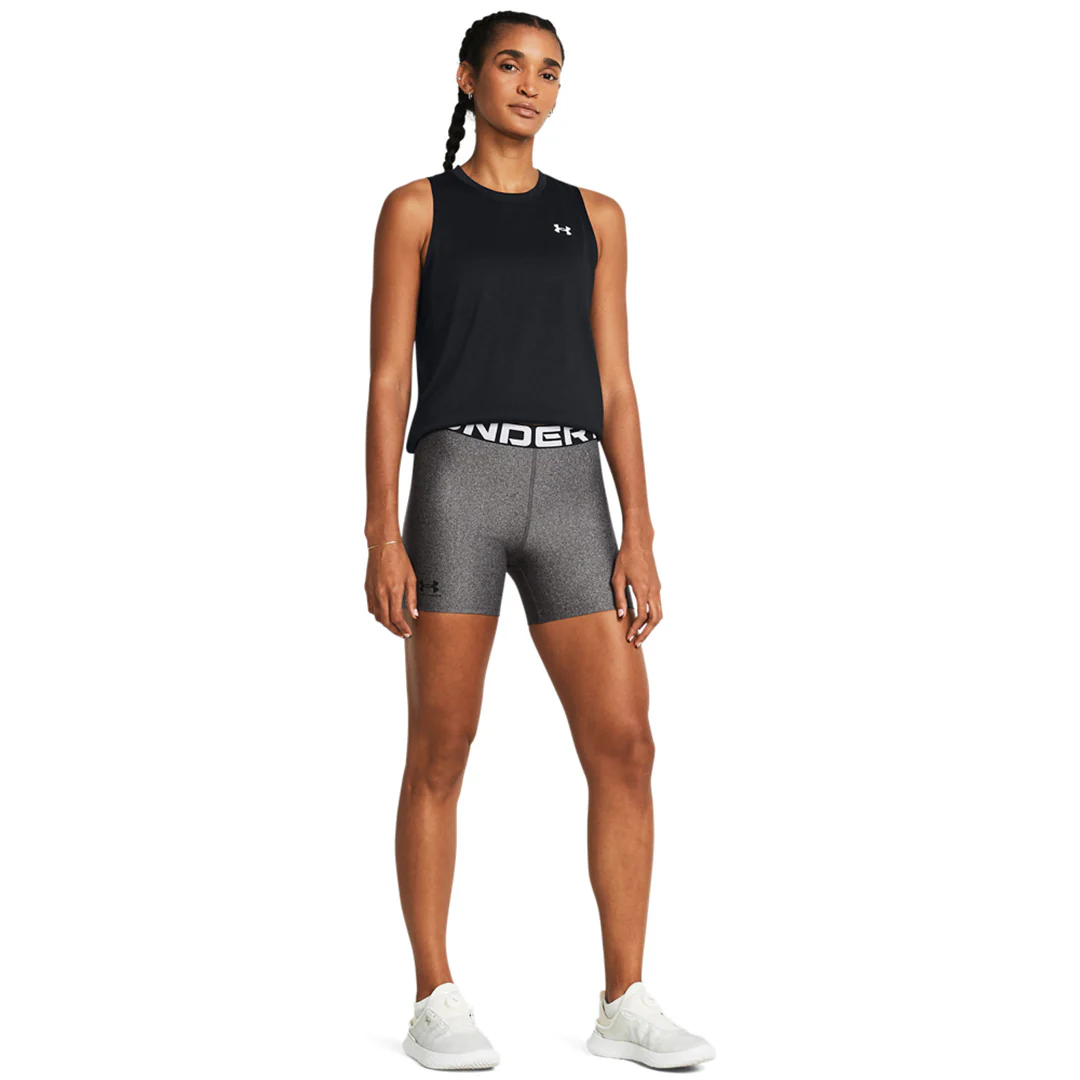 Under Armour Women HeatGear Middy Shorts | 1383628-019 - Image 5
