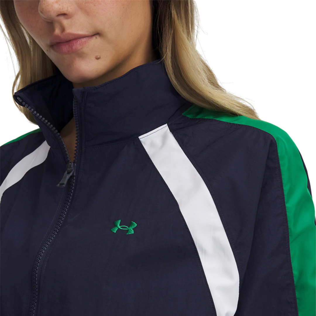 Under Armour Women Icon Crinkle Track Jacket | 6000278-410 - Image 3