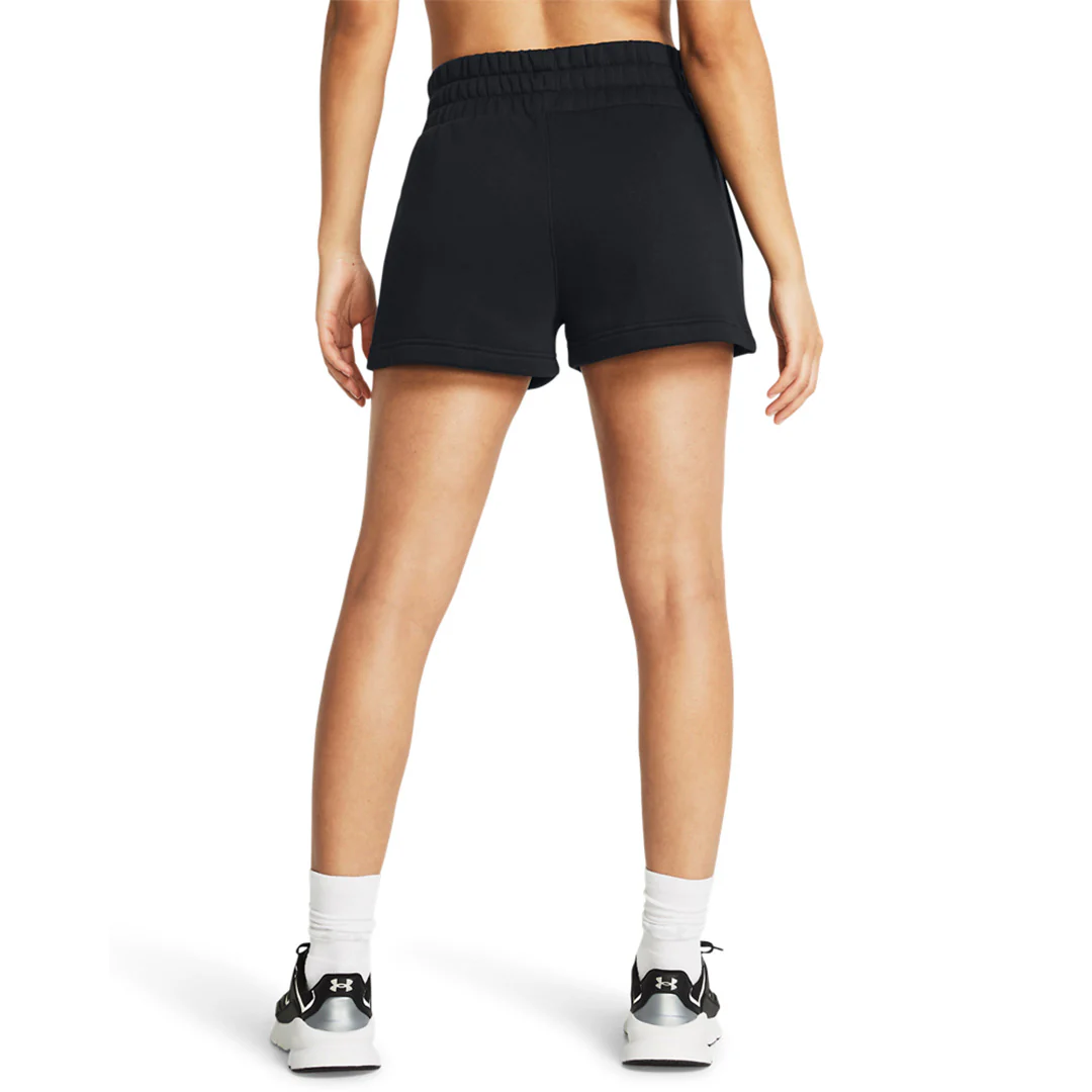 Under Armour Women Icon Fleece Boxer Shorts | 1382725-001 - Image 2