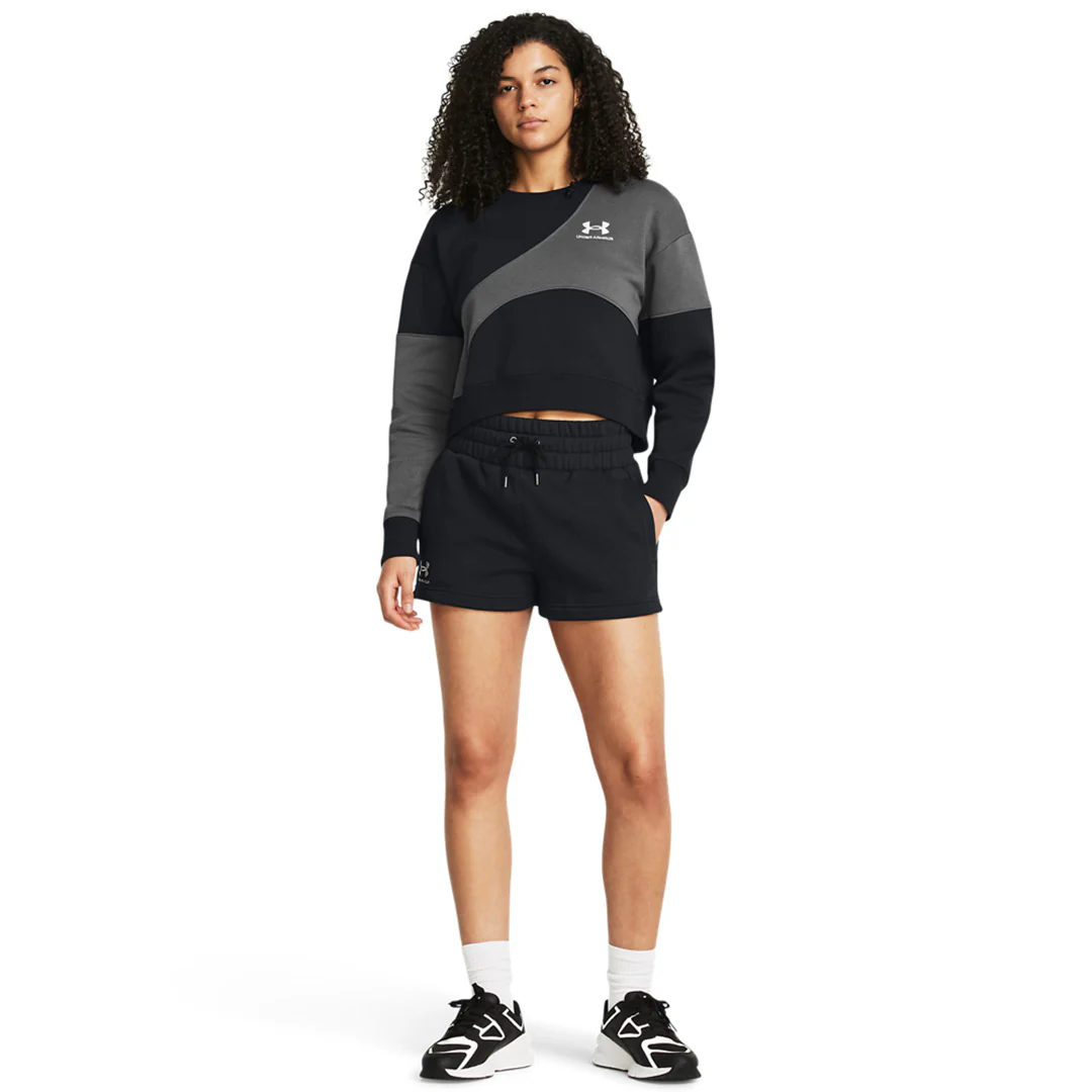 Under Armour Women Icon Fleece Boxer Shorts | 1382725-001 - Image 5