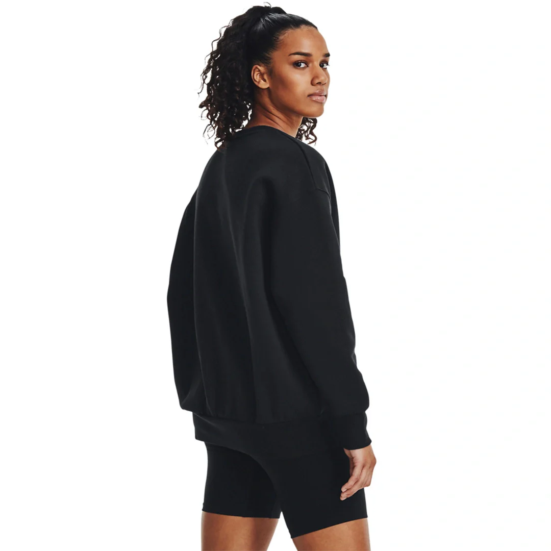 Under Armour Women Icon Fleece Oversize Crew | 1379475-001 - Image 2