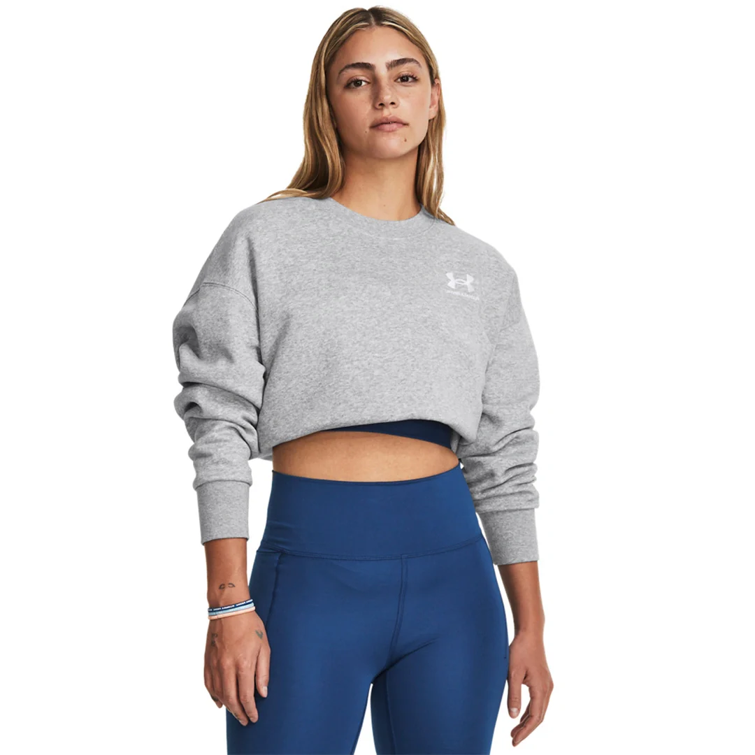 Under Armour Women Icon Fleece Oversize Crew | 1379475-012 - Image 5