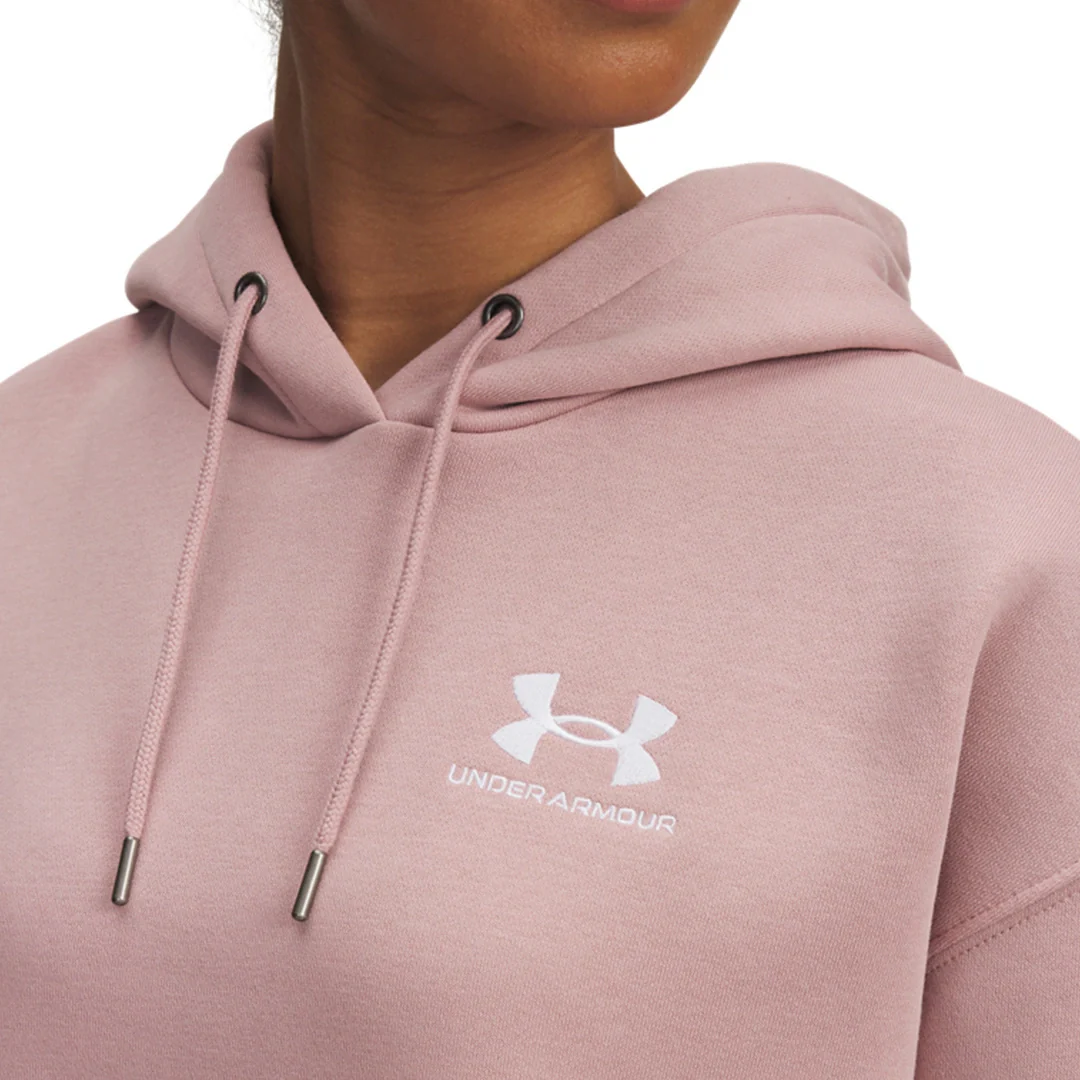 Under Armour Women Icon Fleece Oversized Hoodie | 1379495-673 - Image 3