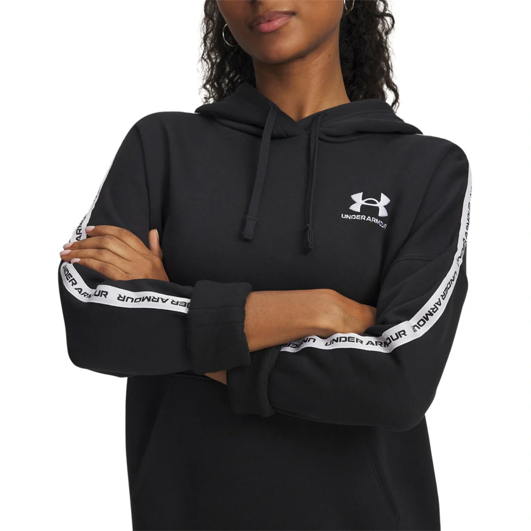 Under Armour Women Icon Fleece Taped Hoodie | 6003708-004 - Image 3