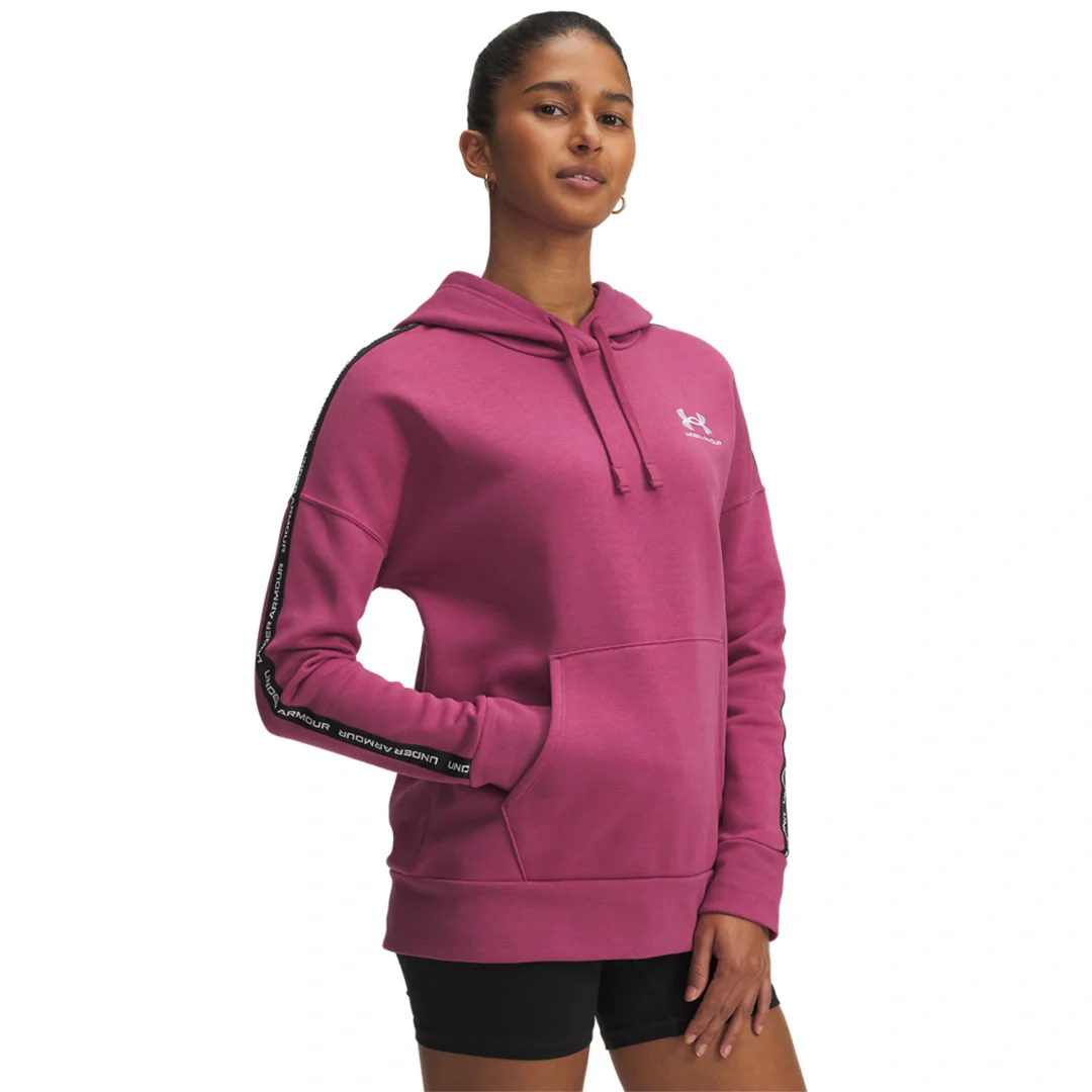 Under Armour Women Icon Fleece Taped Hoodie | 6003708-659