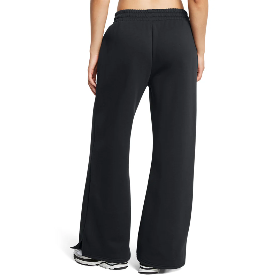 Under Armour Women Icon Fleece Wide Leg Pants | 1386497-001 - Image 2
