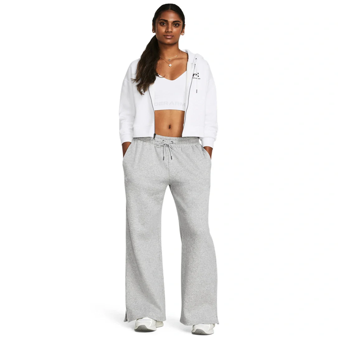 Under Armour Women Icon Fleece Wide Leg Pants | 1386497-011 - Image 5