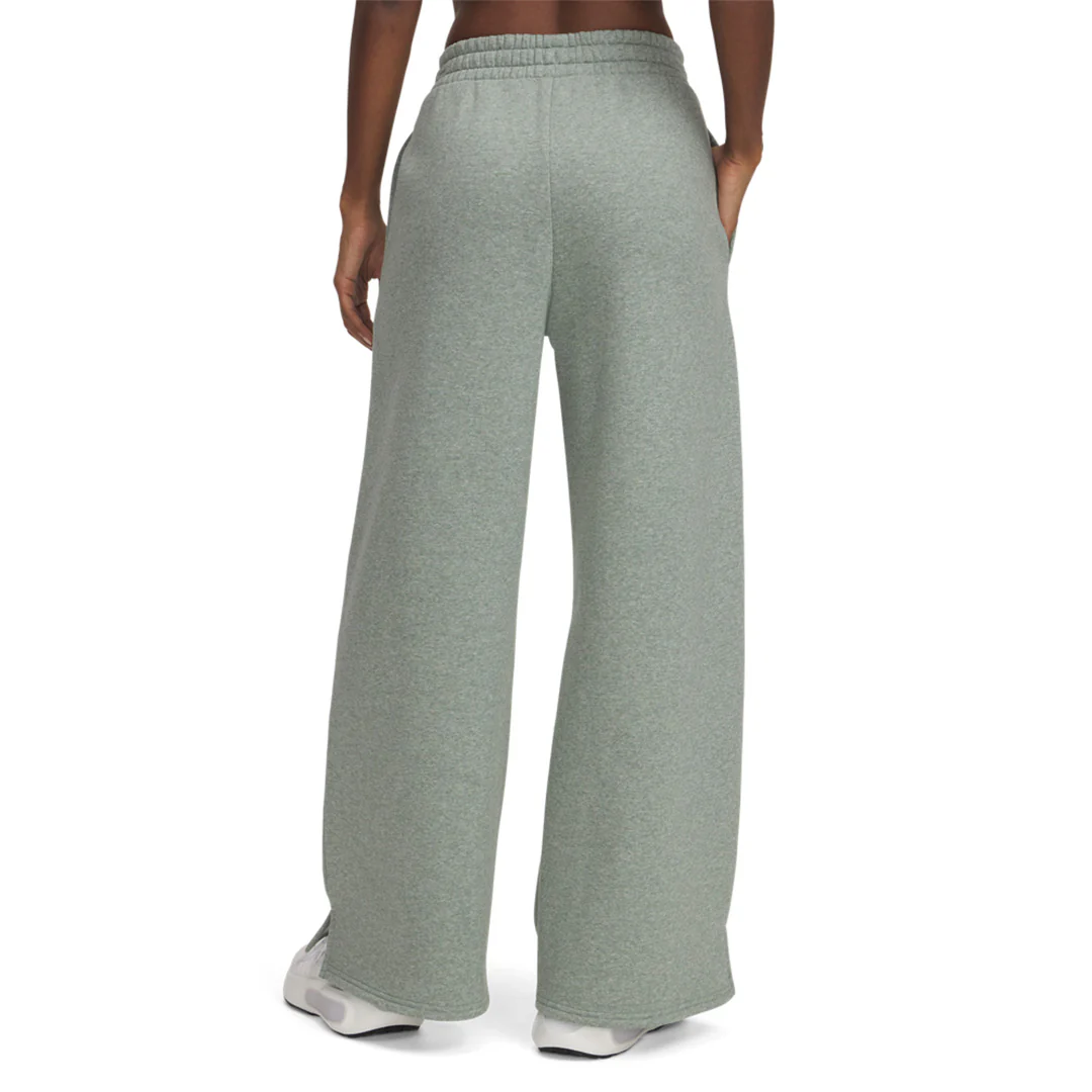 Under Armour Women Icon Fleece Wide Leg Pants | 1386497-352 - Image 2