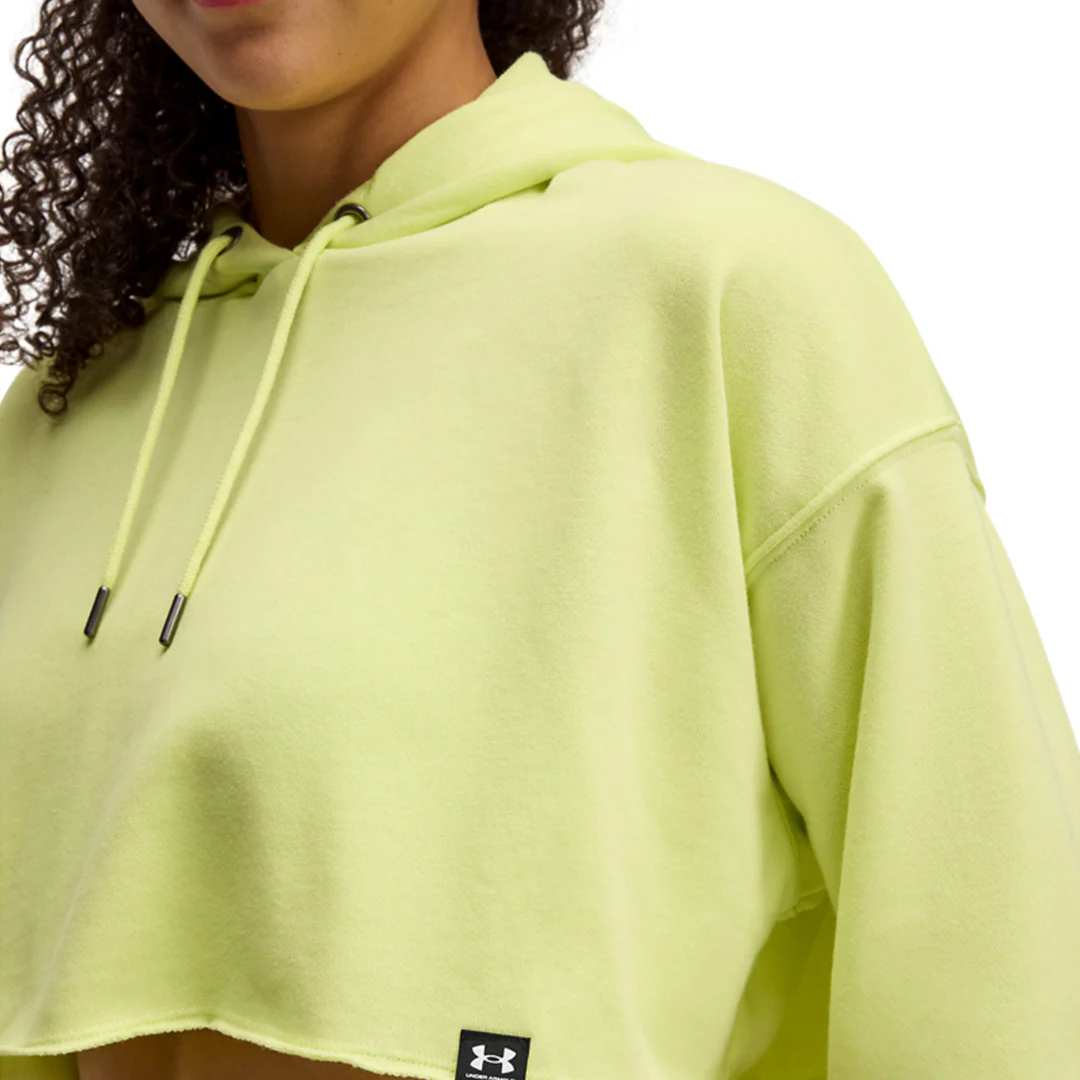 Under Armour Women Icon Terry Crop Hoodie | 1389640-727 - Image 3