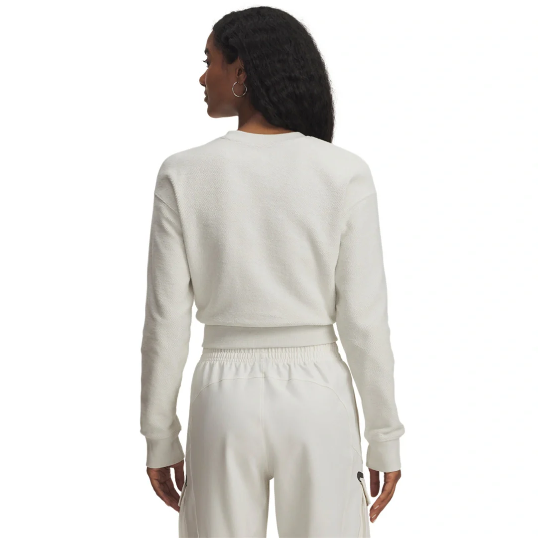 Under Armour Women Icon Terry Varsity Crew | 6003680-110 - Image 2