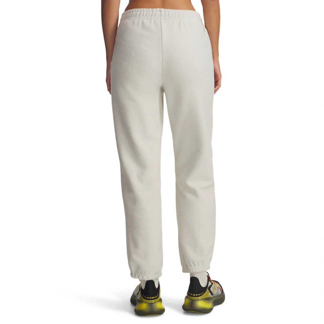 Under Armour Women Icon Terry Varsity Jogger | 6004858-110 - Image 2