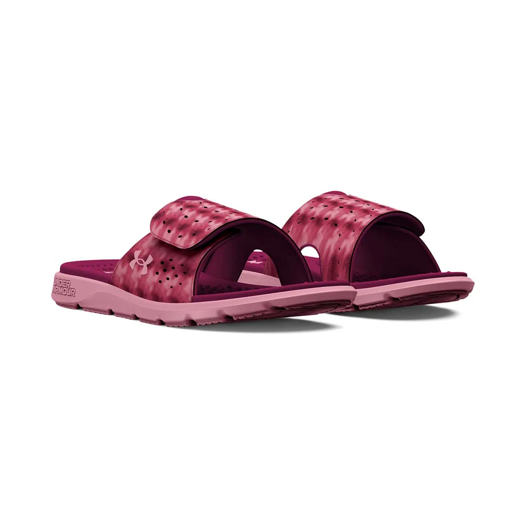 Under Armour Women Ignite Pro Graphic Strap Slides | 3026028-606 - Image 3